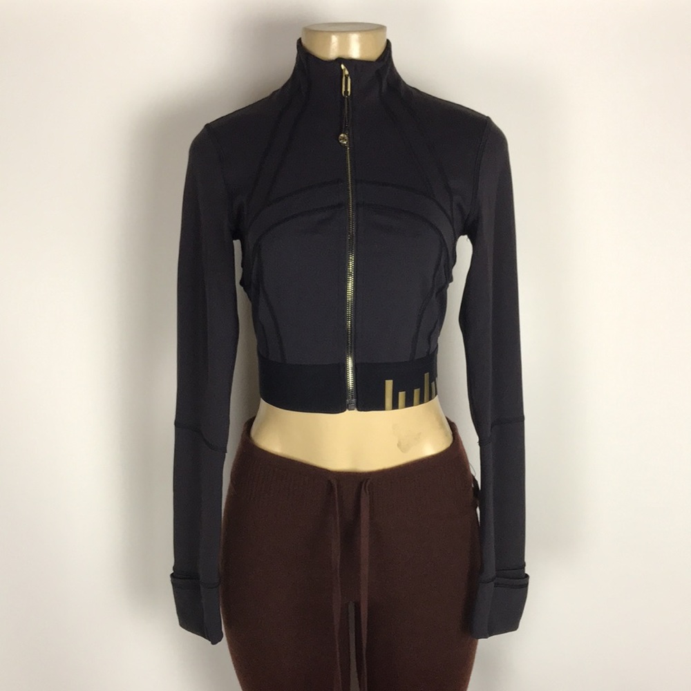 Lululemon Define Cropped Full Zip Limited Special Edition Spell Out Jacket 4